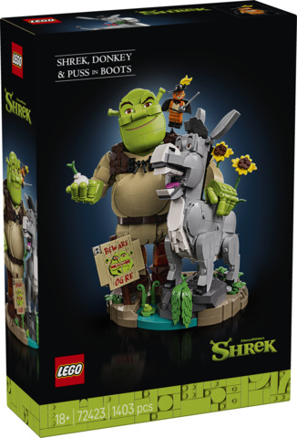 Lego shrek asno y gato