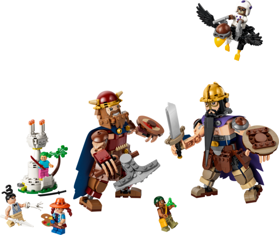 Lego one piece netflix dorry vs brogy