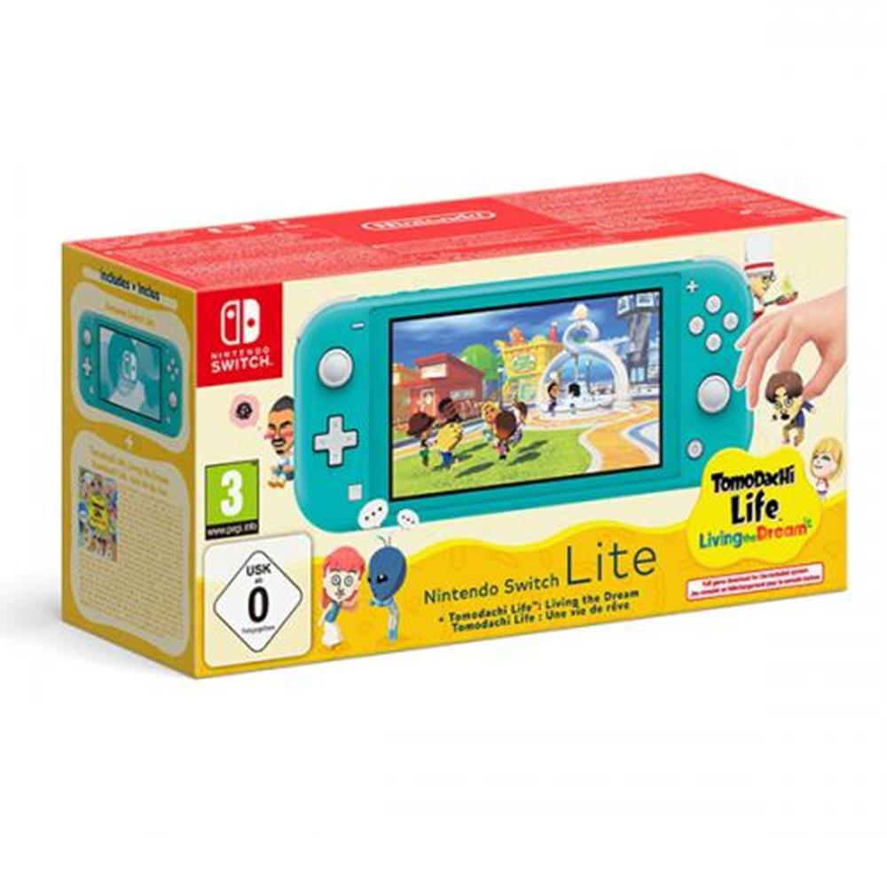 Consola Nintendo switch lite + tomodachi life una vida de en sueño + 30 dias Nintendo switch online