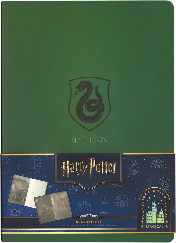 Slytherin cuaderno tapa blanda harry potter