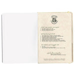 Carta hogwarts cuaderno tapa dura harry potter