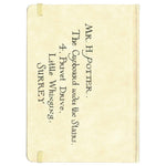 Carta hogwarts cuaderno tapa dura harry potter