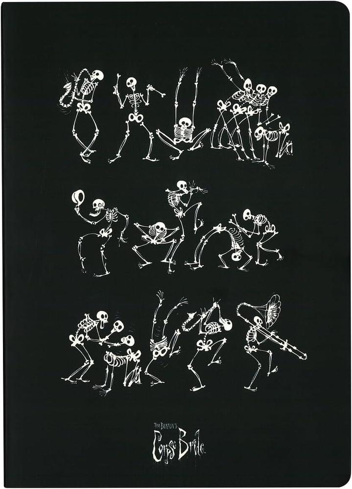 Banda skeleton cuaderno tapa blanda la novia cadaver