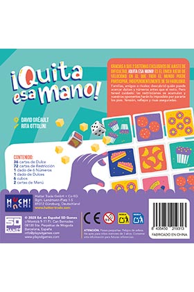 Juego de mesa quita esa mano