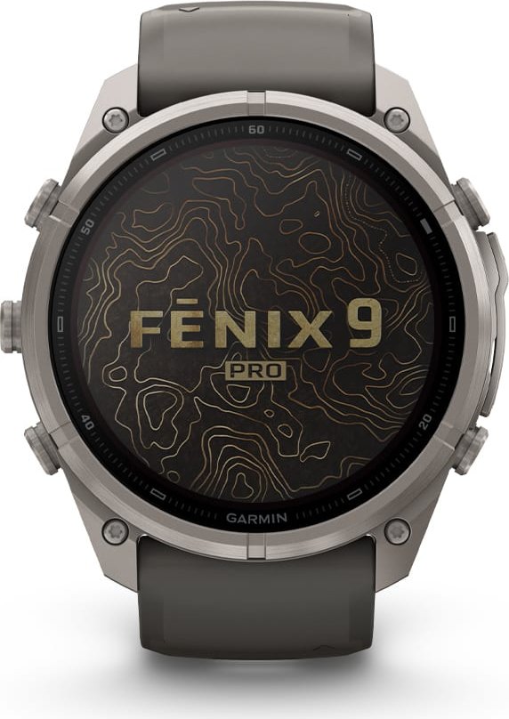 Smartwatch Garmin fenix 9 pro amoled LTE 47mm titanium correa gris