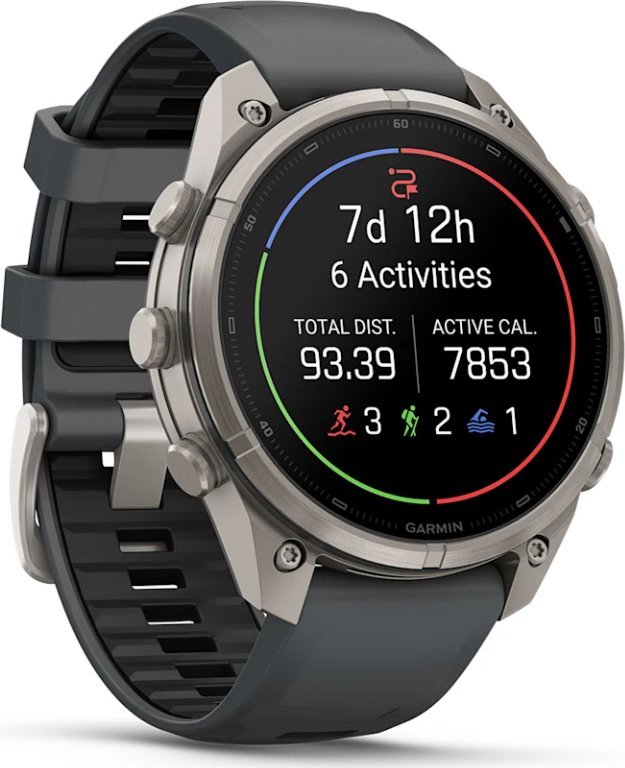 Smartwatch Garmin fenix 9 pro amoled LTE 47mm titanium correa gris