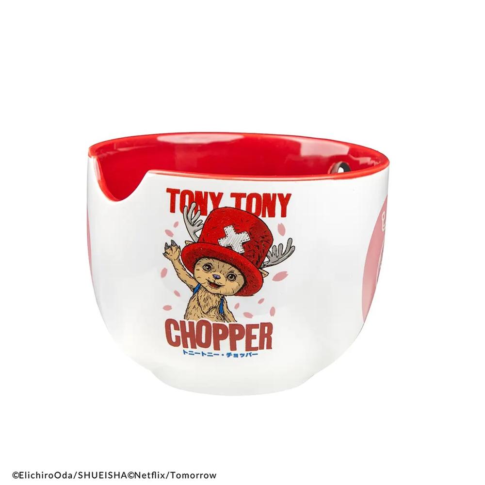 Tazon de ramen y palillos Cinereplicas one piece netflix tony tony chopper
