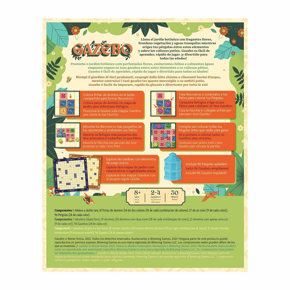 Juego de mesa gazebo