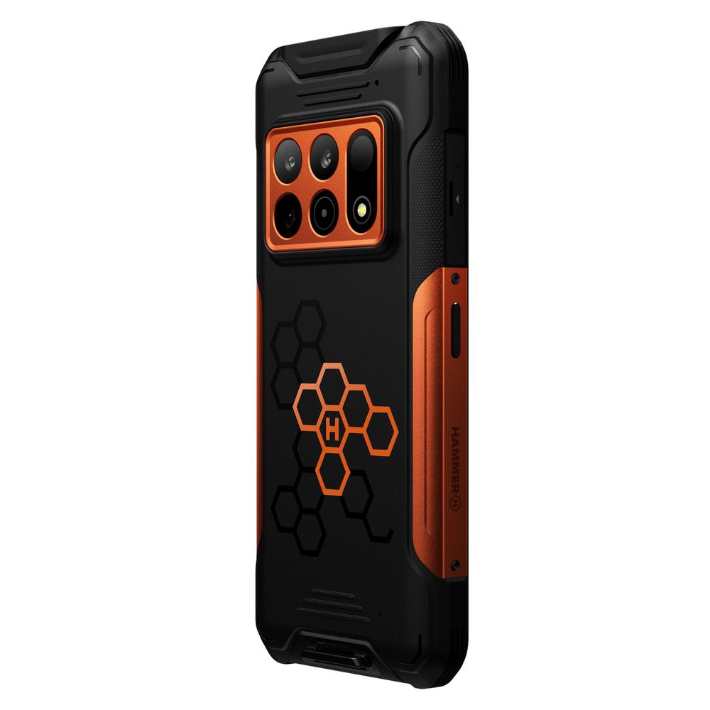 Movil rugerizado Hammer construction 3 5G 12GB/256GB negro - naranja