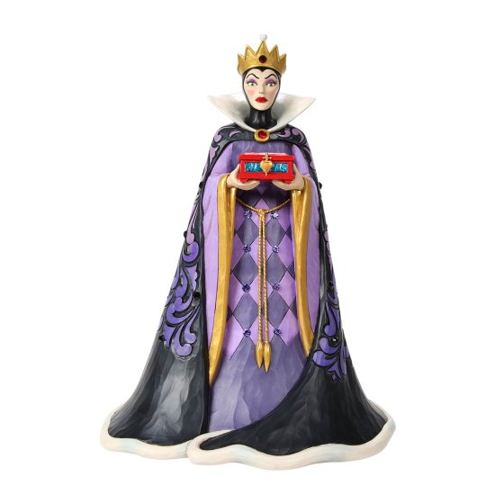 Figura deluxe Enesco blancanieves y los siete enanitos la reina malvada