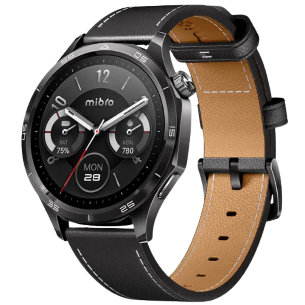 Mibro Watch GT Leather Negro 1,43 pulgadas AMOLED GPS 10 días +100 deportes 5ATM