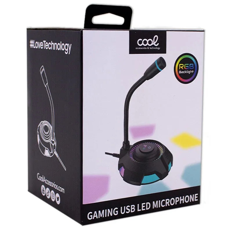 Micrófono COOL Gaming USB Led RGB - PixelPlaza