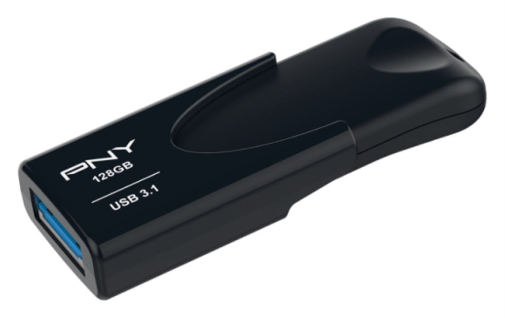 PNY Attache 4 unidad flash USB 128GB USB tipo A 3.2 Gen 1 (3.1 Gen 1) Negro
