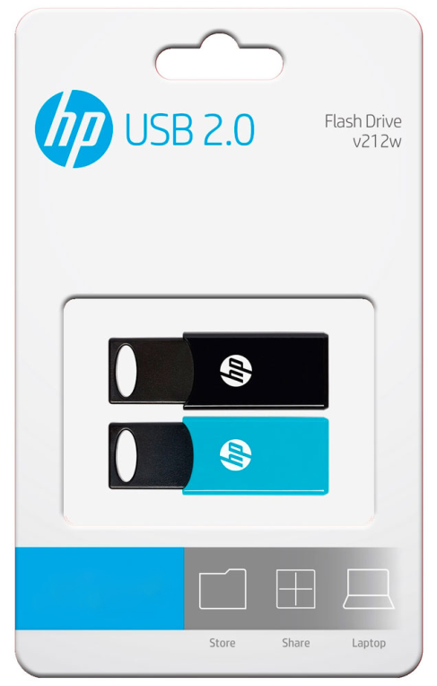 HP v212w unidad flash USB 64GB USB tipo A 2.0 Negro, Azul