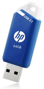 HP x755w Triple Pack unidad flash USB 64GB USB tipo A 3.2 Gen 1 (3.1 Gen 1) Azul, Blanco