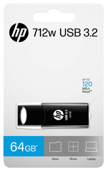 HP 712w unidad flash USB 64GB USB tipo A 3.2 Gen 1 (3.1 Gen 1) Negro