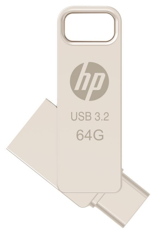 PNY HP x206C unidad flash USB 64GB USB Type-A / USB Type-C 3.2 Gen 1 (3.1 Gen 1) Plata