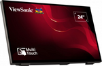 Viewsonic TD2465 pantalla de señalización Panel plano interactivo 61 cm (24") LED 250 cd / m² Full HD Negro Pantalla tác