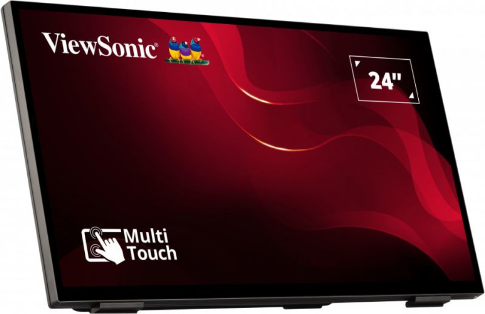 Viewsonic TD2465 pantalla de señalización Panel plano interactivo 61 cm (24") LED 250 cd / m² Full HD Negro Pantalla tác