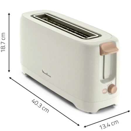 Tostador Moulinex Principio LS2M0A10/ 1000W/ Blanco