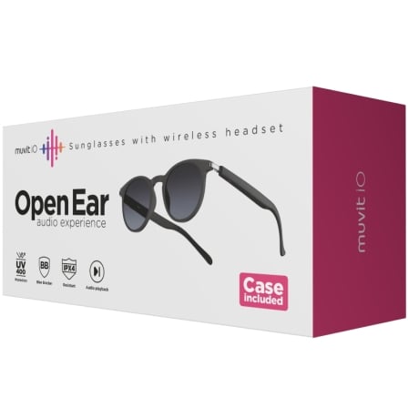 Gafas de Sol Inteligentes Muvit IO MIOAGL001/ Negras Mate