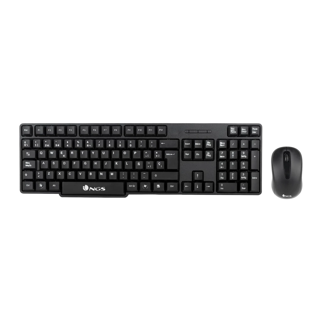 Combo Teclado y Ratón NGS Euphoria Kit Inalámbrico QWERTY