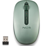 Ratón Ergonómico Inalámbrico NGS Fog Dual FOGDUALGREEN Silencioso/ Hasta 1600 DPI/ Verde