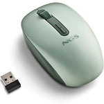 Ratón Ergonómico Inalámbrico NGS Fog Dual FOGDUALGREEN Silencioso/ Hasta 1600 DPI/ Verde