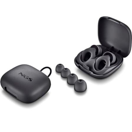 Tapones de oído NGS Noon/ S-M-L/ Negros