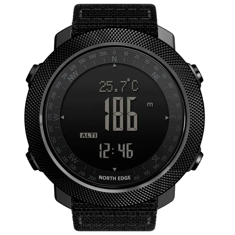 North Edge Apache con Correa de Nailon Reloj Digital Negro #negro