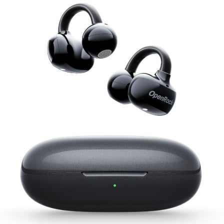 Auriculares Deportivos de Conducción Aérea Openrock E OPACE01 con estuche de carga/ Autonomía 7h/ Negros