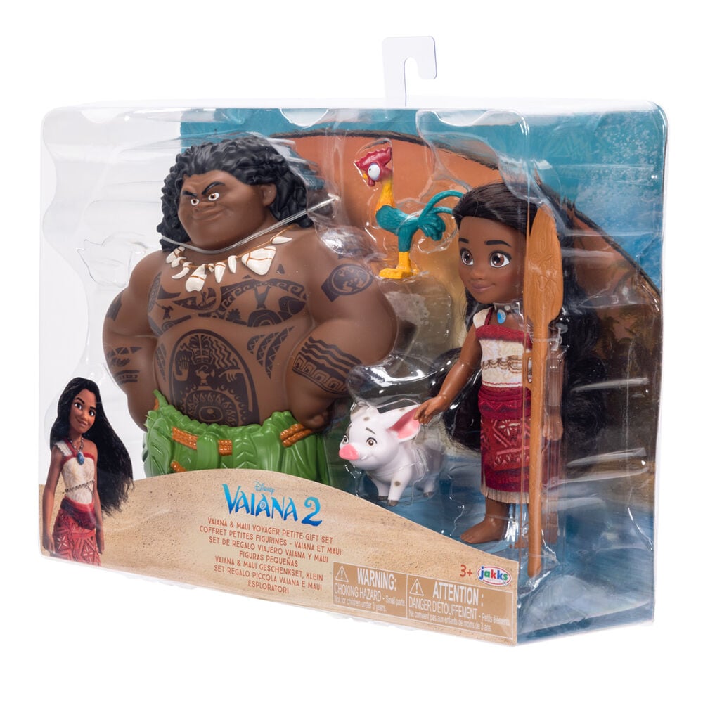 Blister Muñeca Vaiana & Maui Vaiana Moana 2 Disney 15cm