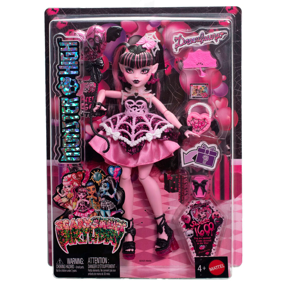 Muñeca Draculaura Scary Sweet Birthday 1600 Monster High