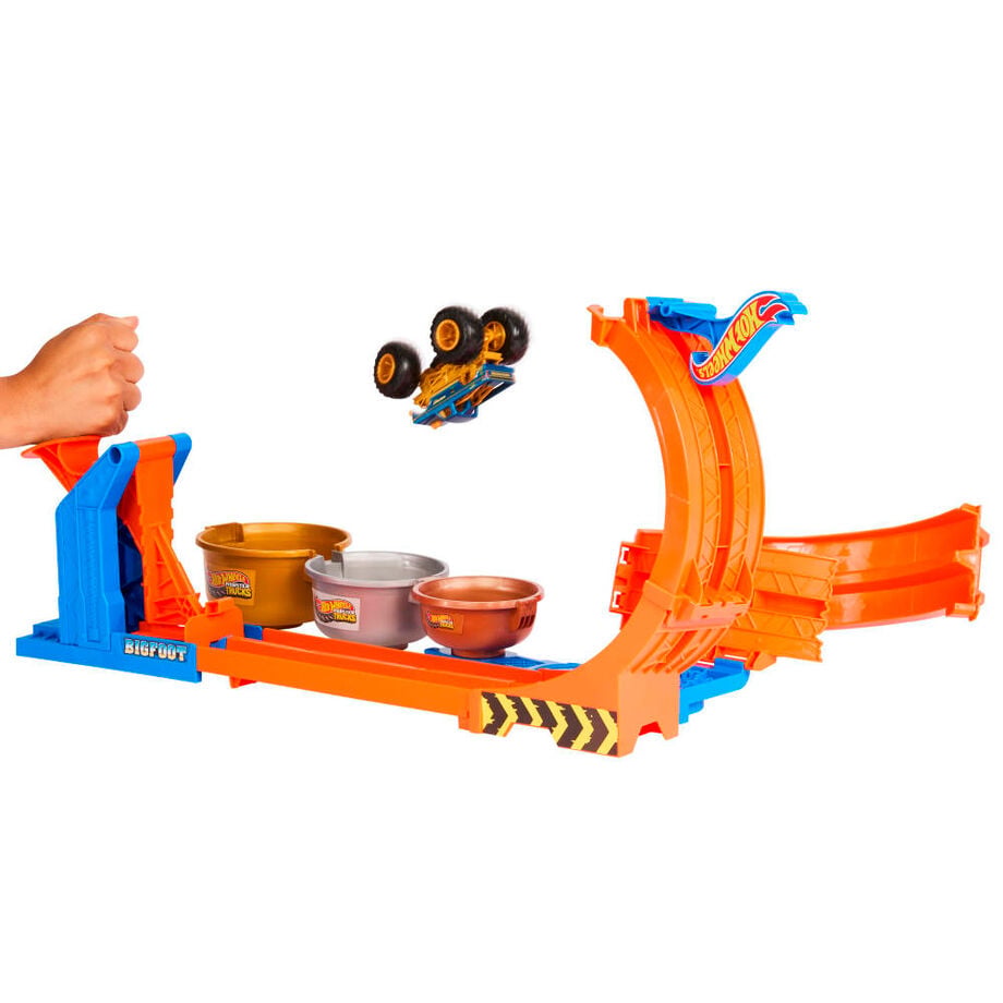Pista Trofeo del Desafío Bigfoot Monster Trucks Hot Wheels