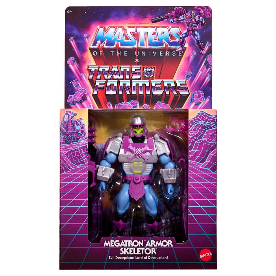 Figura Armor Skeletor Megatron Transformers Masters of the Universe 14cm