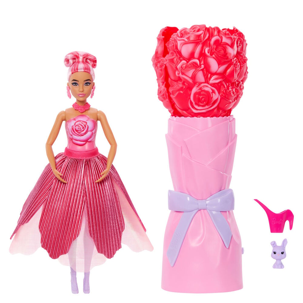 Muñeca Rosa Roja Petal Pop Barbie