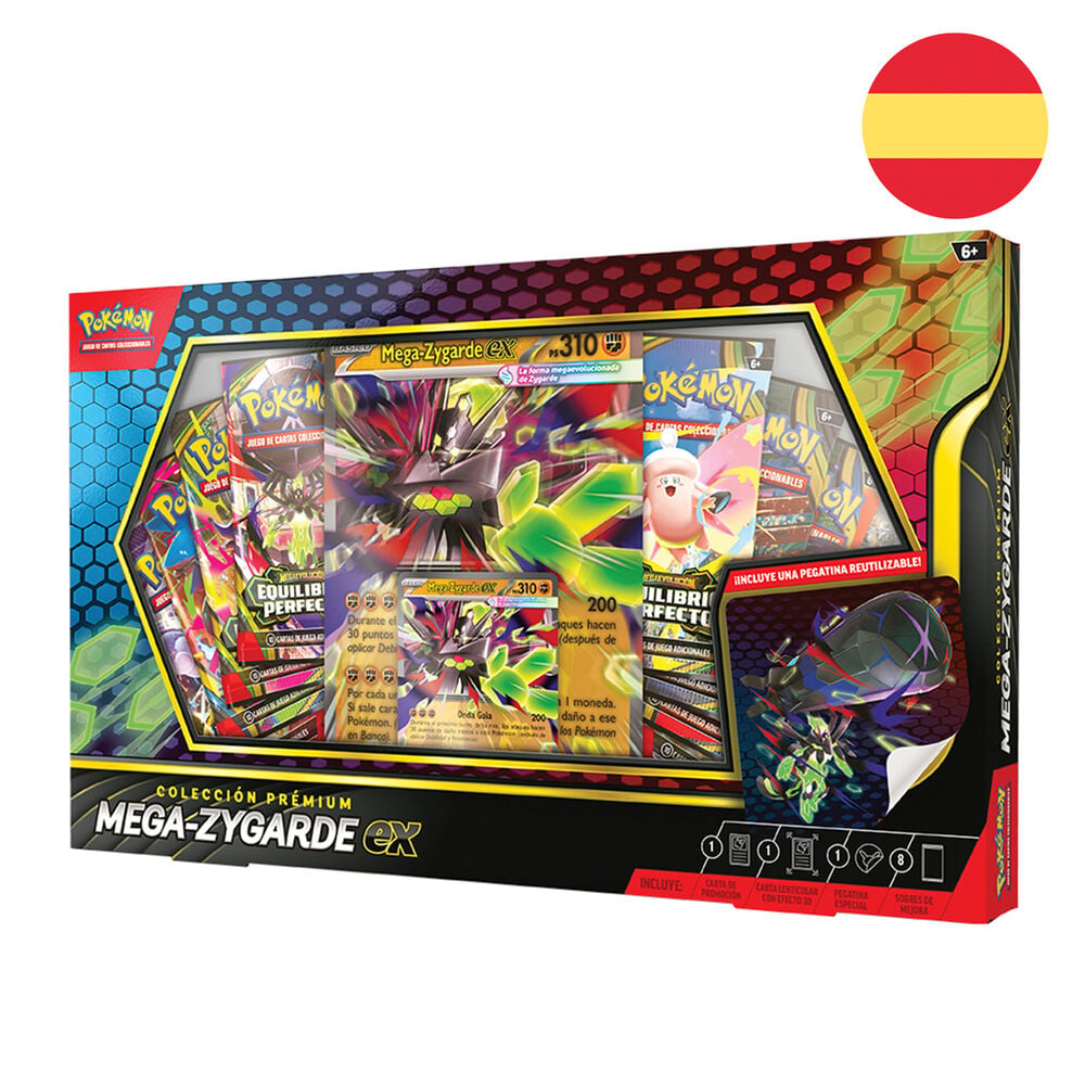 Blister cartas Premium Ex Mega-Zygarde Pokemon español