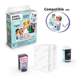 Set camara instantanea papel colores Photo Creator