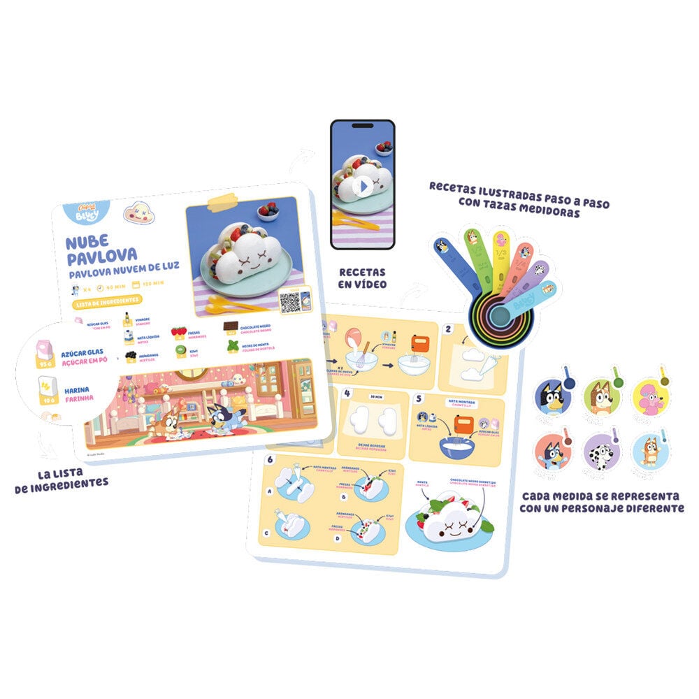 Tazas medidoras Chefclub Bluey