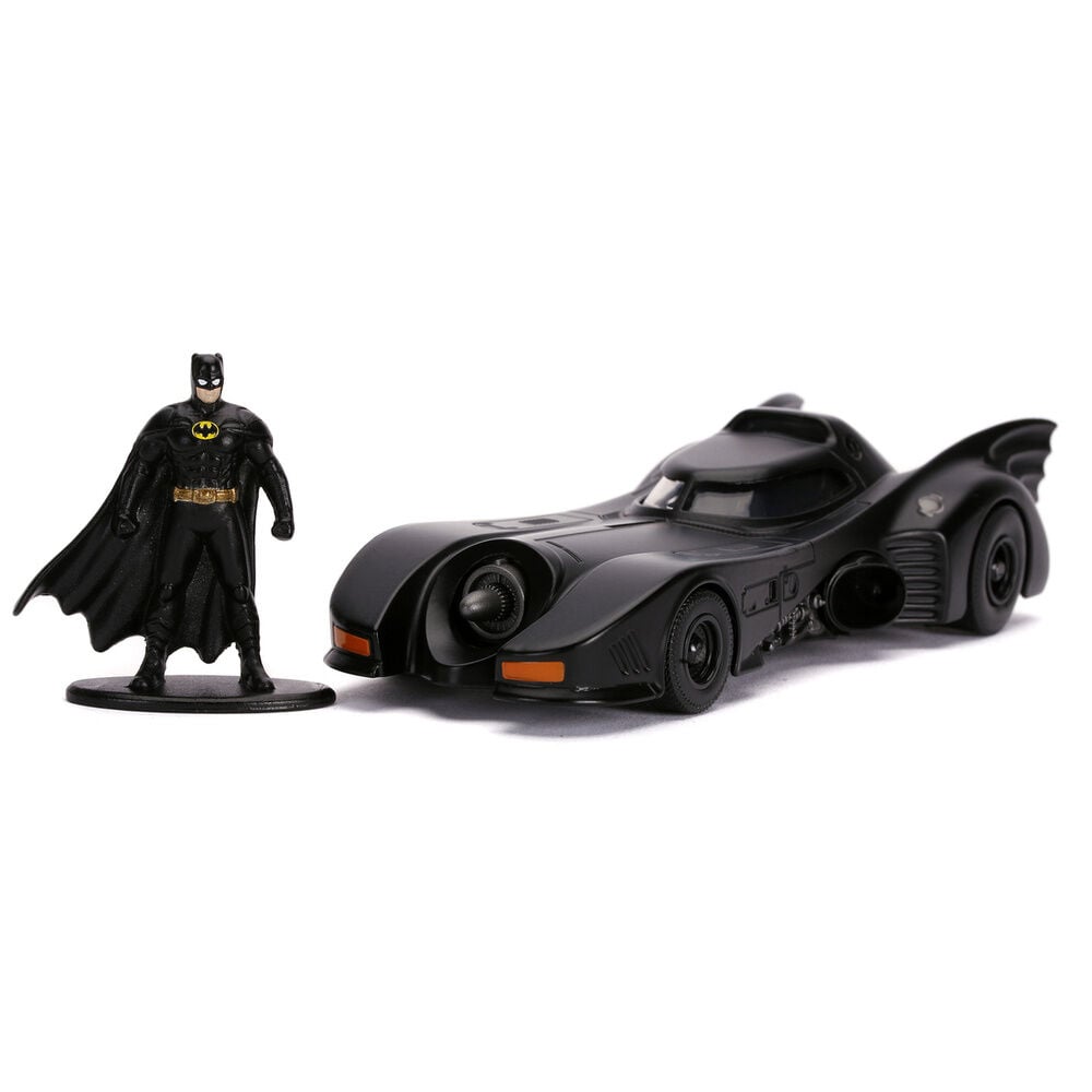 Blister figura Batman + Coche Batmovil 1989 metal DC Comics