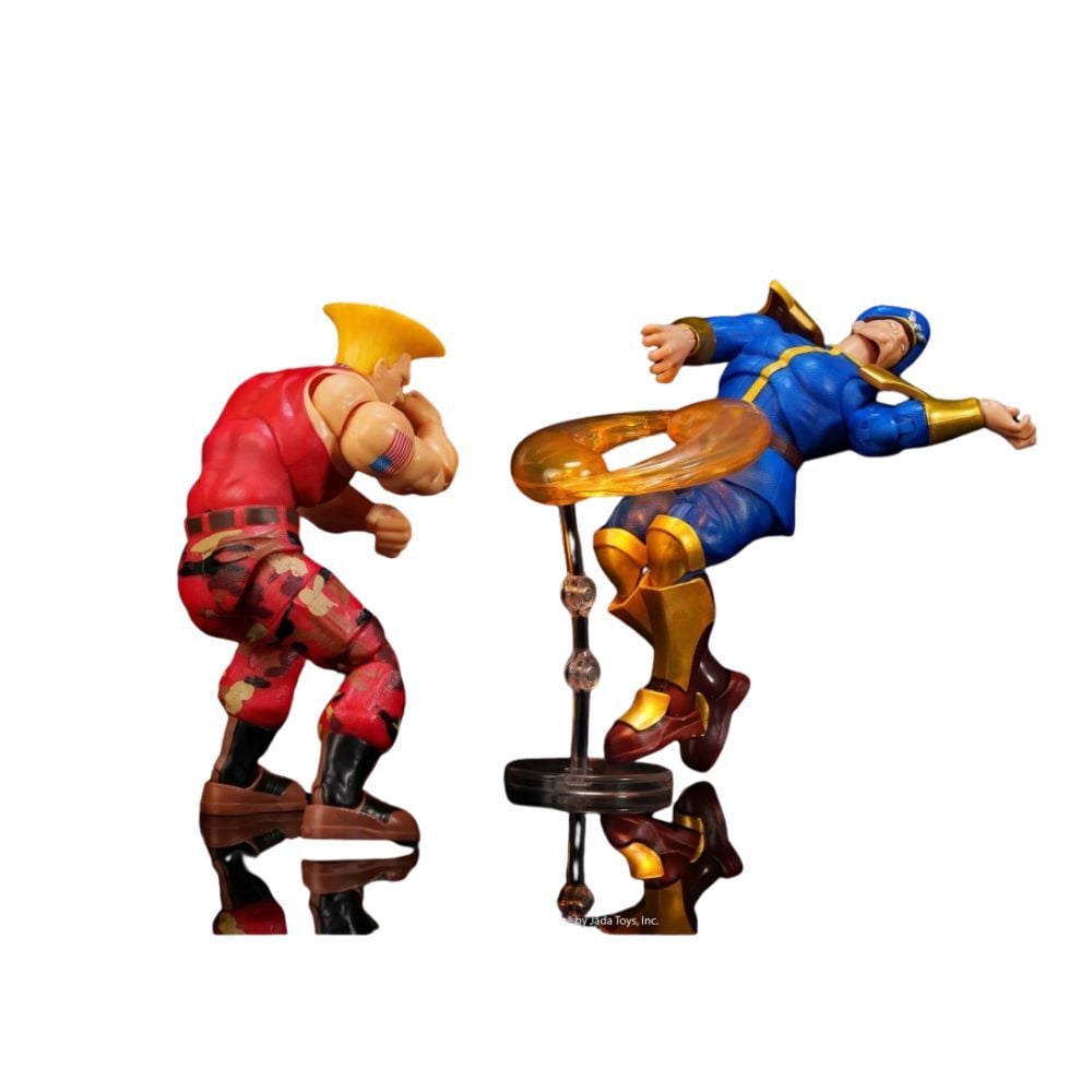 Blister 2 figuras Guile y Bison Street Fighter II 15cm