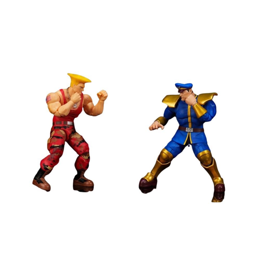 Blister 2 figuras Guile y Bison Street Fighter II 15cm