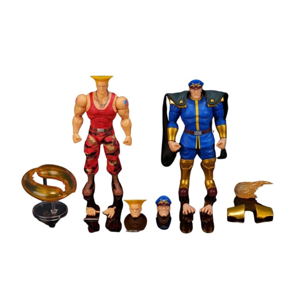 Blister 2 figuras Guile y Bison Street Fighter II 15cm