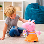 Peluche Mama Pig con Evie Peppa Pig 33cm