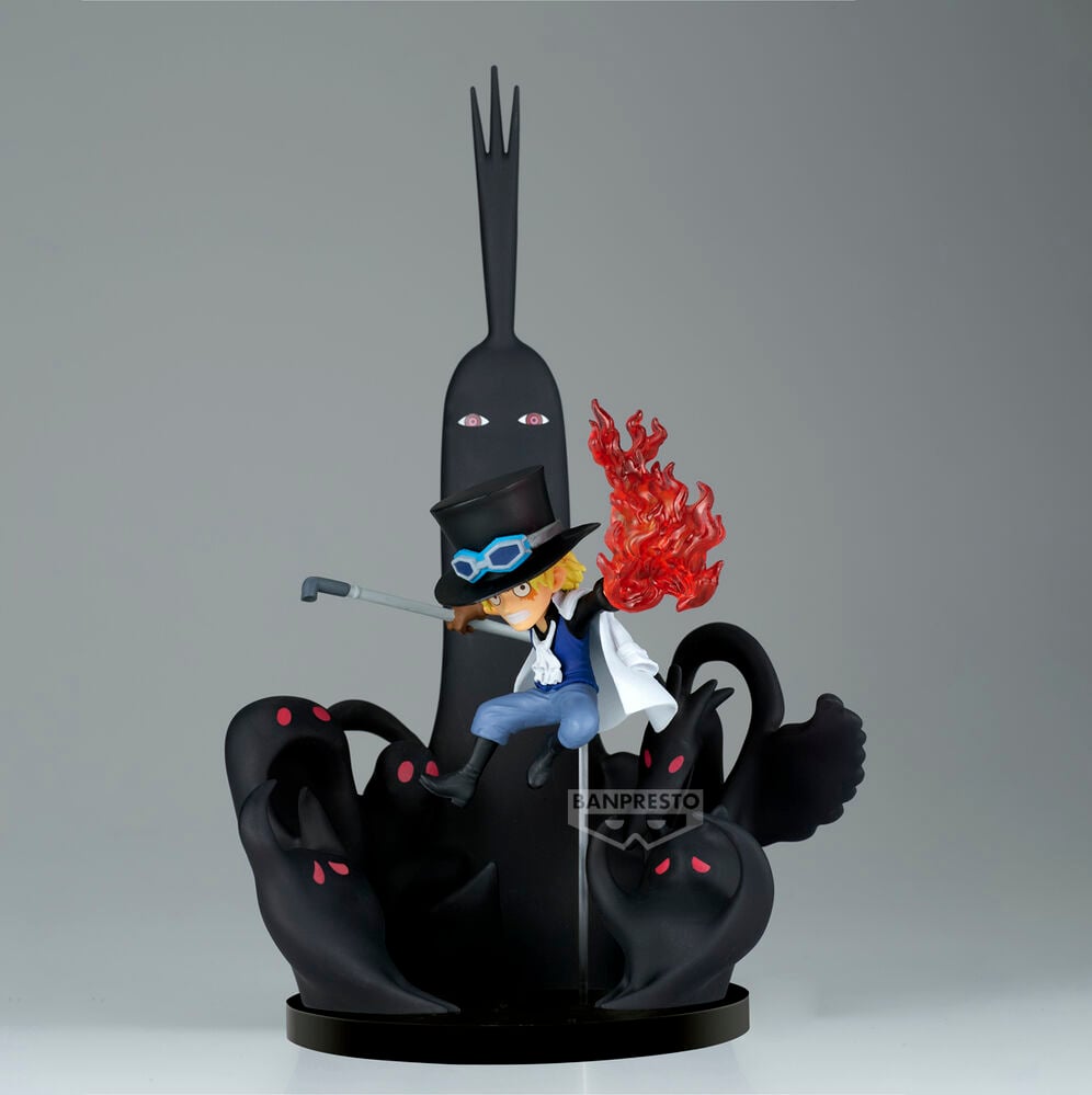 Figura world collectable Sabo & Five Elders One Piece 14cm