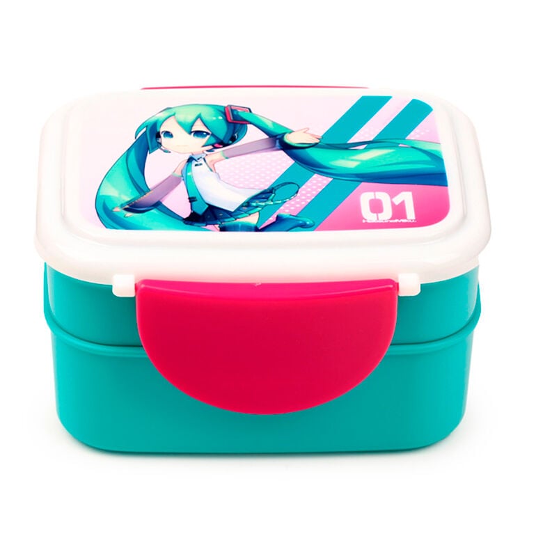 Sandwichera + cubiertos Hatsune Miku