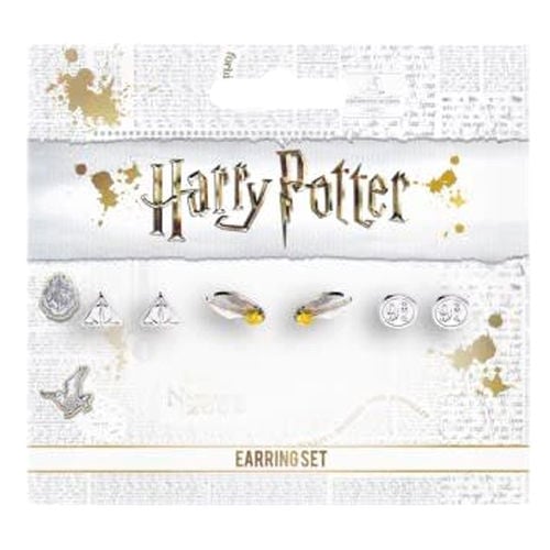 Set pendientes Deathly Hallows Golden Snitch Platform Harry Potter