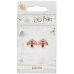 Pendientes Fawkes Rose Gold Harry Potter