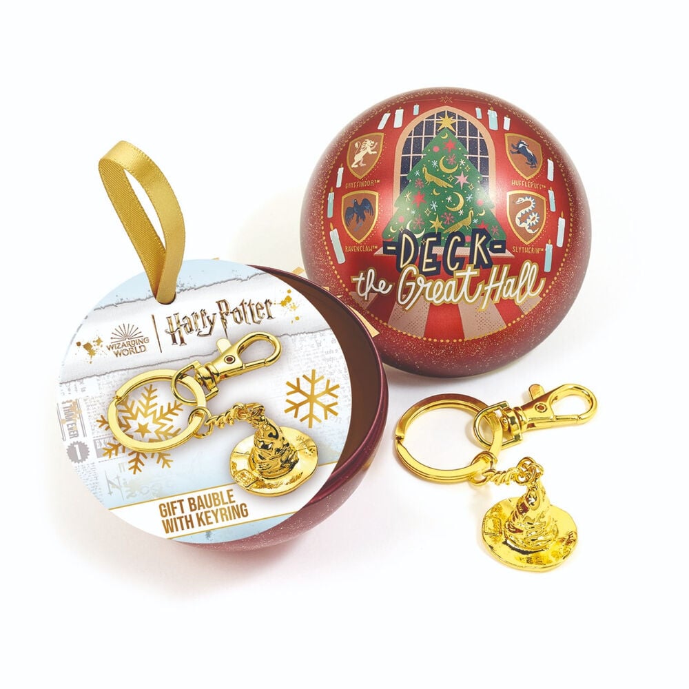 Llavero Sombrero Seleccionador + Bola de Navidad Harry Potter
