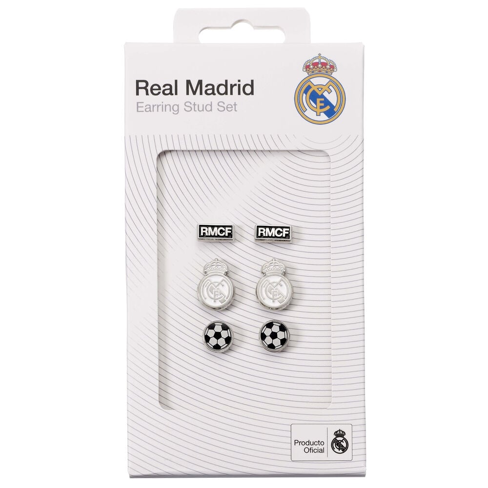 Set 3 Pares de pendientes Real Madrid